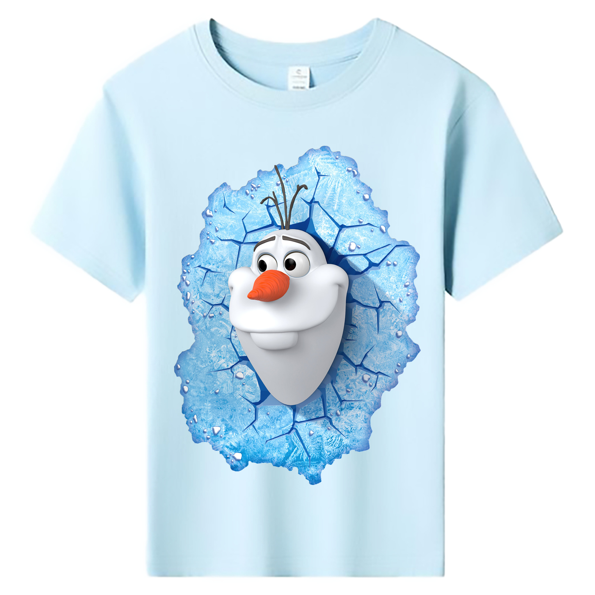 （画像用） アナと雪の女王 アンナ エルサ Frozen Anna Elsa 綿100％キッズTシャツ（フロントプリント）
